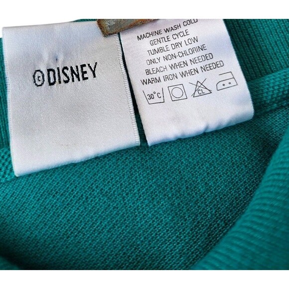 Vintage Disney Store Tigger Winnie the Pooh Mens 2XL Green Polo Shirt - Picture 8 of 10